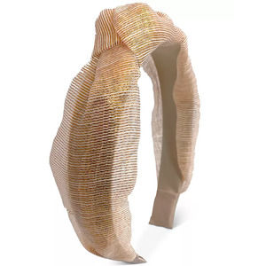 NEW! INC International Concepts Gold Metallic Knotted Headband
